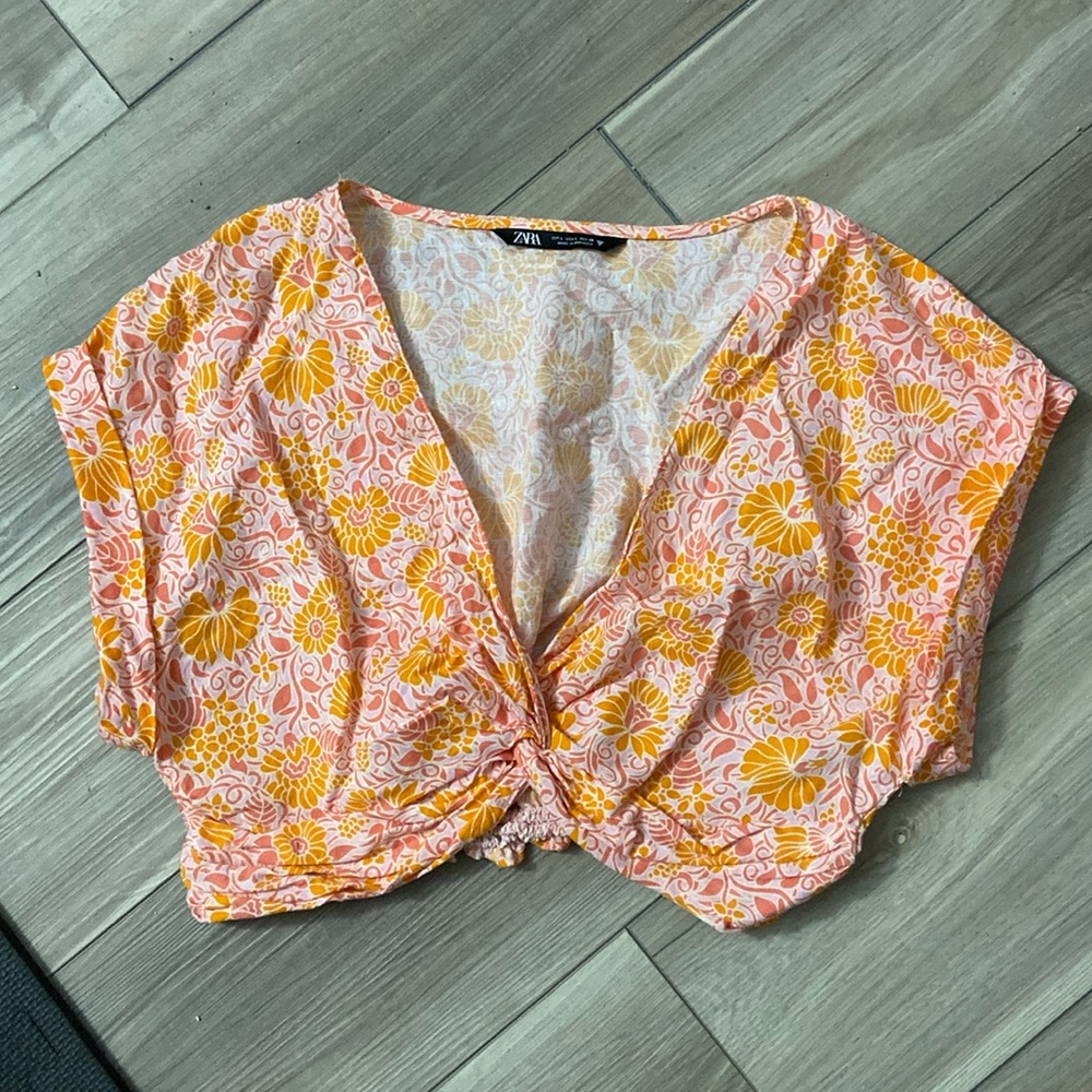 Zara | Floral Crop Top